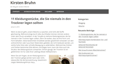Desktop Screenshot of kirsten-bruhn.de