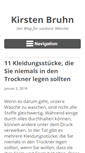 Mobile Screenshot of kirsten-bruhn.de